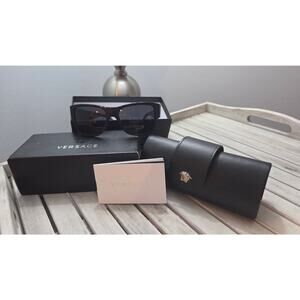 Versace VE 4275 GB1/87 Black Oversized Sunglasses Medusa Full Set
